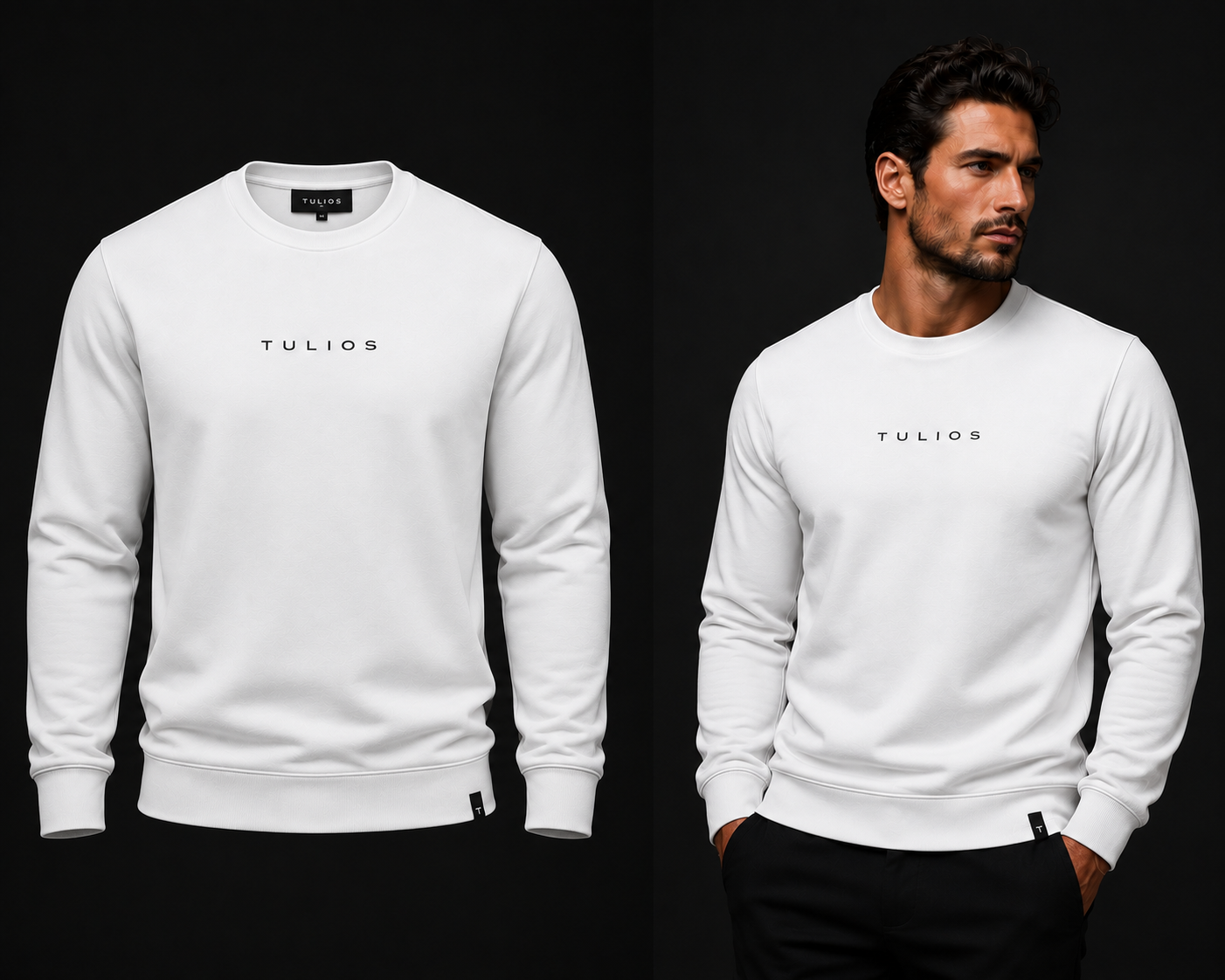 Tulios Essential Crew – Arctic White