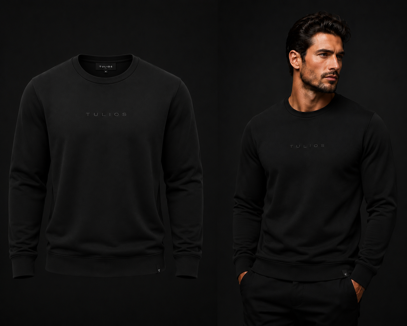 Tulios Essential Crew – Midnight Black
