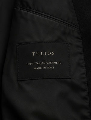 Tulios Cashmere Overcoat – Noir