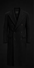 Tulios Cashmere Overcoat – Noir