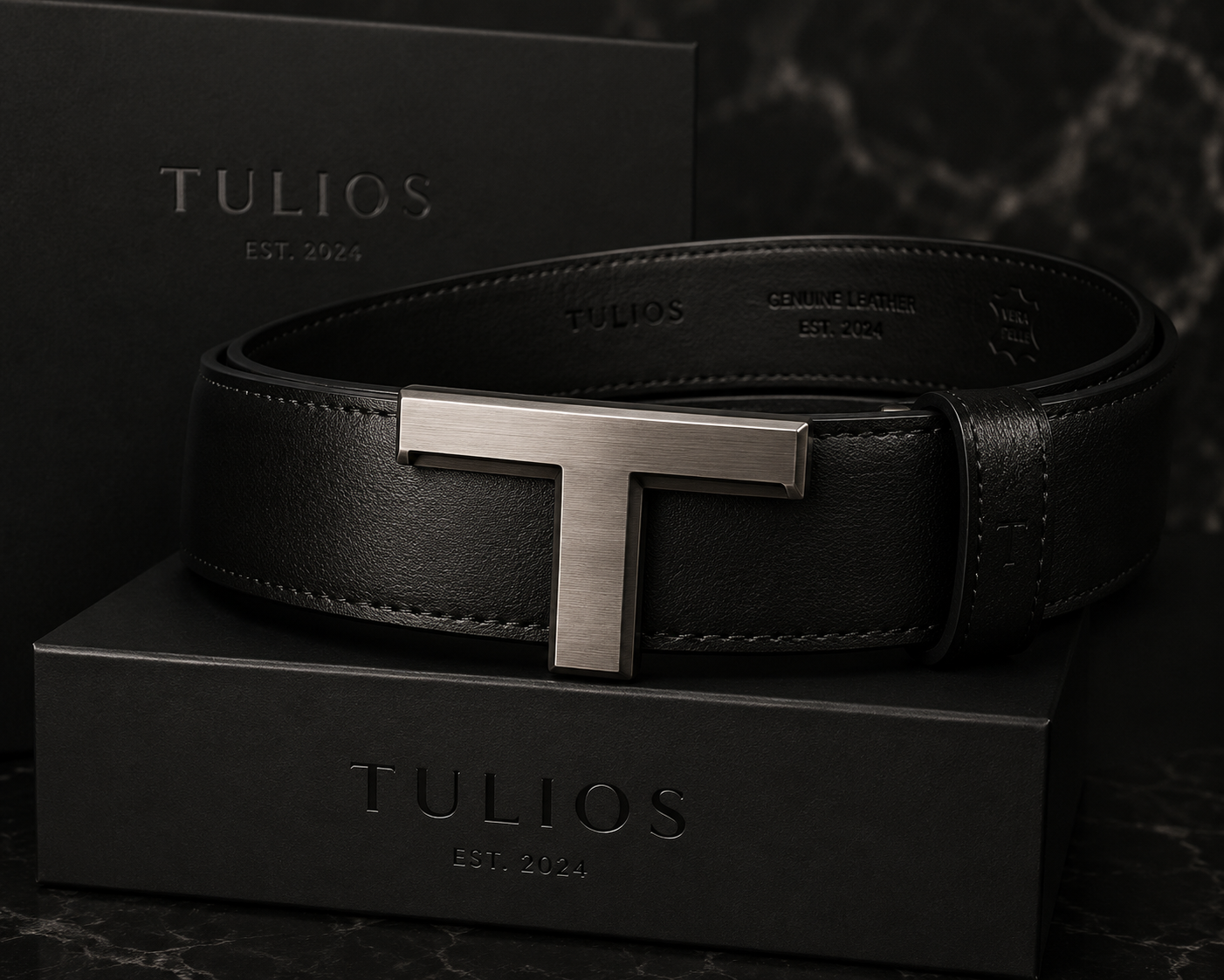 Tulios Signature T Belt – Noir