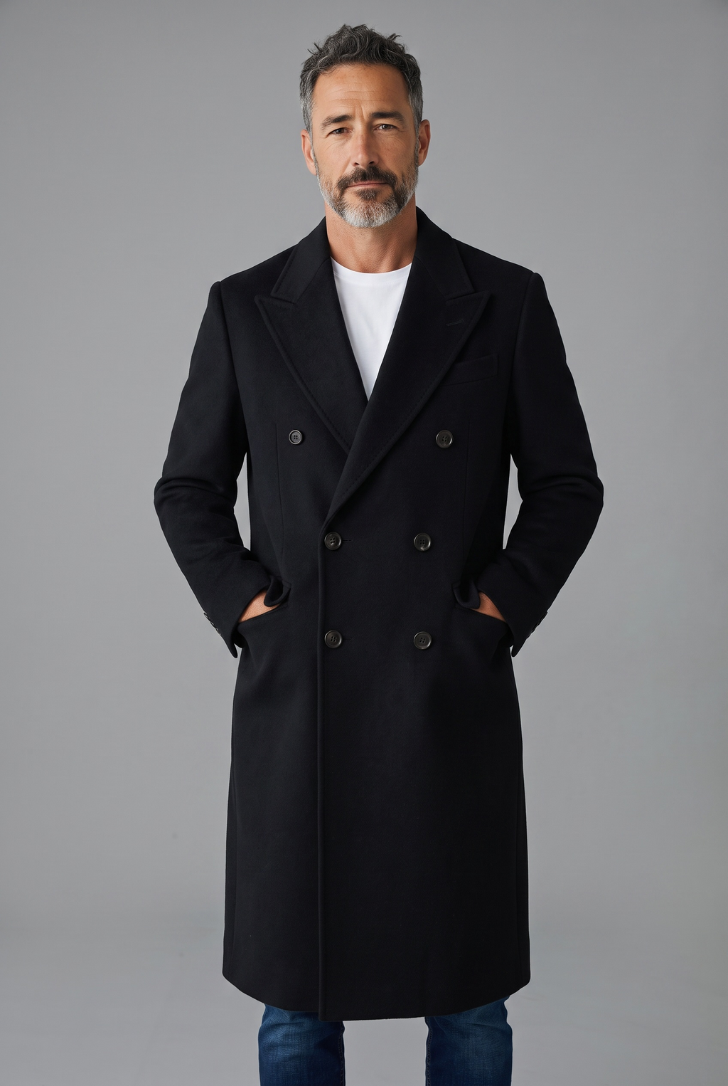Tulios Cashmere Overcoat – Noir
