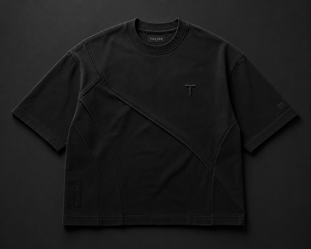 Tulios Aether Panel Tee – Black