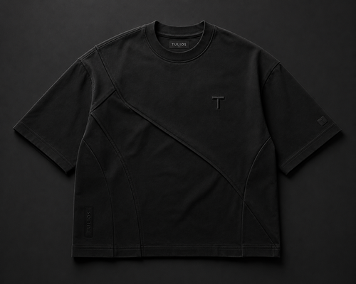 Tulios Aether Panel Tee – Black