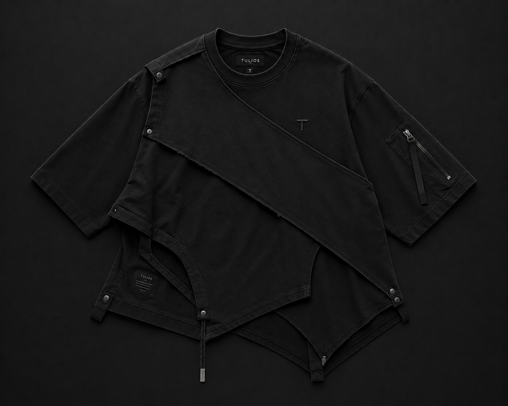 Tulios VEIL™ Signature Tee – Obsidian Black