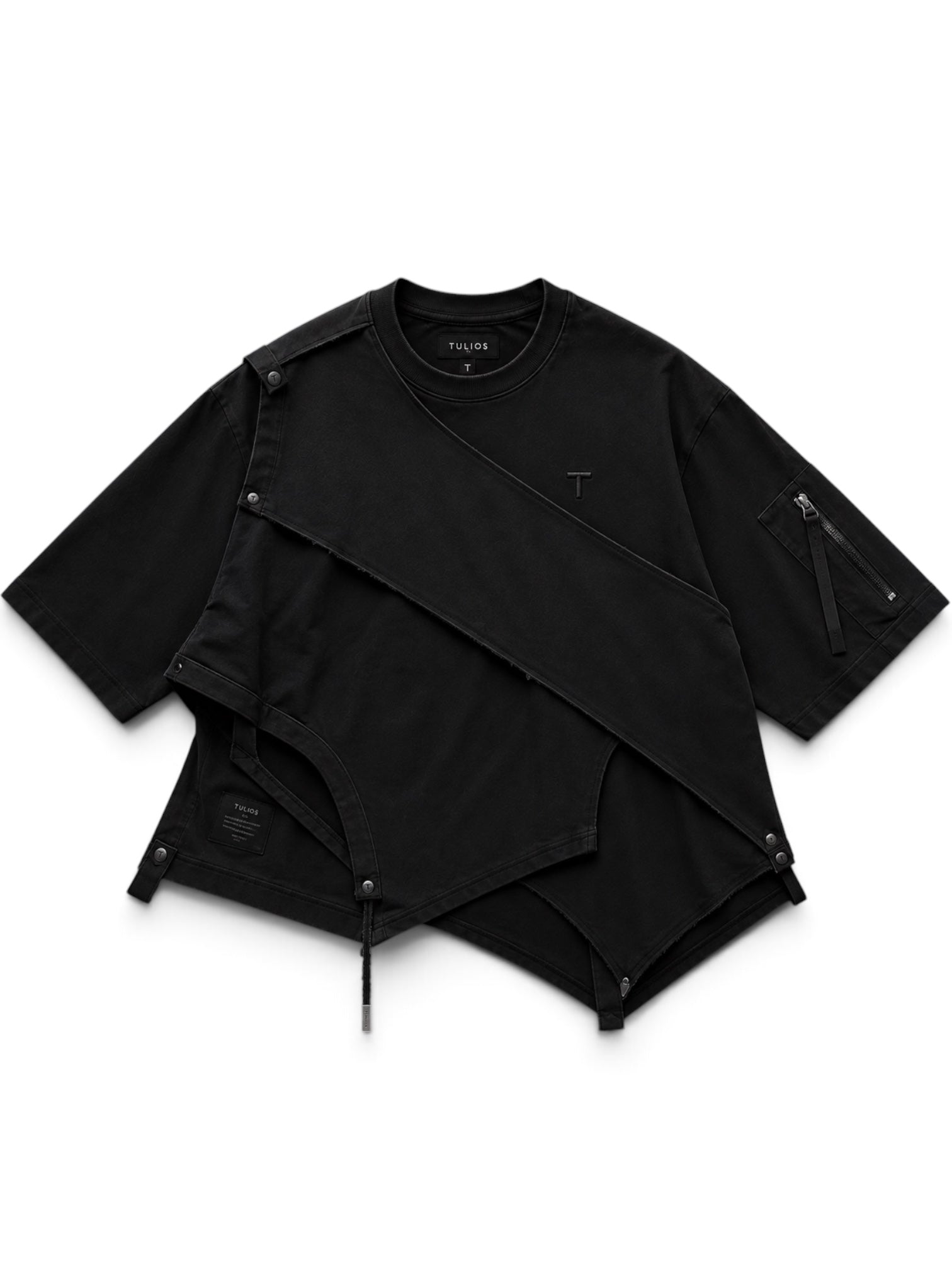 Tulios VEIL™ Signature Tee – Obsidian Black